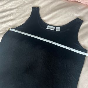 vintage chico’s travelers black size 2 see through tank
